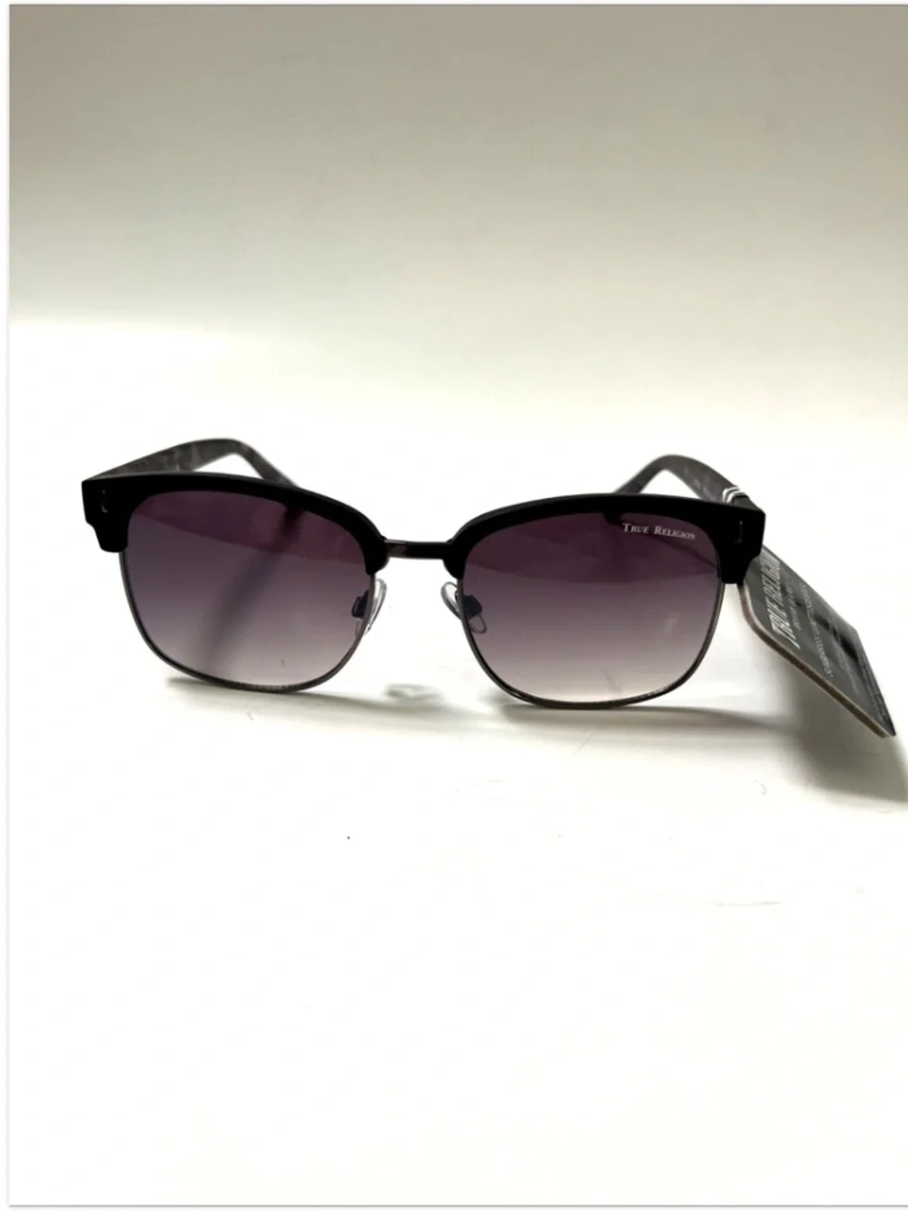 New TRUE RELIGION Classic Sunglasses Frosted Matte Tortoise Acetate